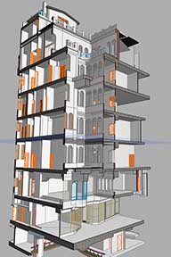 BIM model palce Lucerna