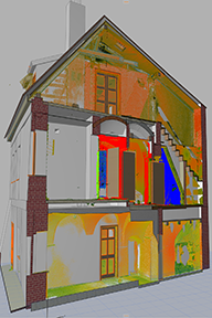 BIM model domu koln 78, Jindichv Hradec